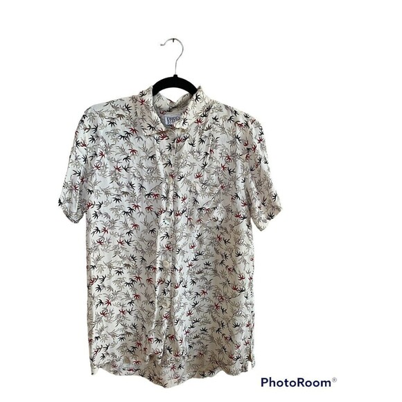 Chicos 100% Rayon Skirt & Button-Down Top Tropical Leaves. Sz.0 = S - Picture 3 of 8